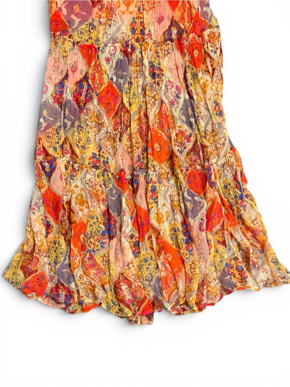 Free People The Great Escape Printed Maxi Skirt XS Boho Festival - Picture 5 of 9